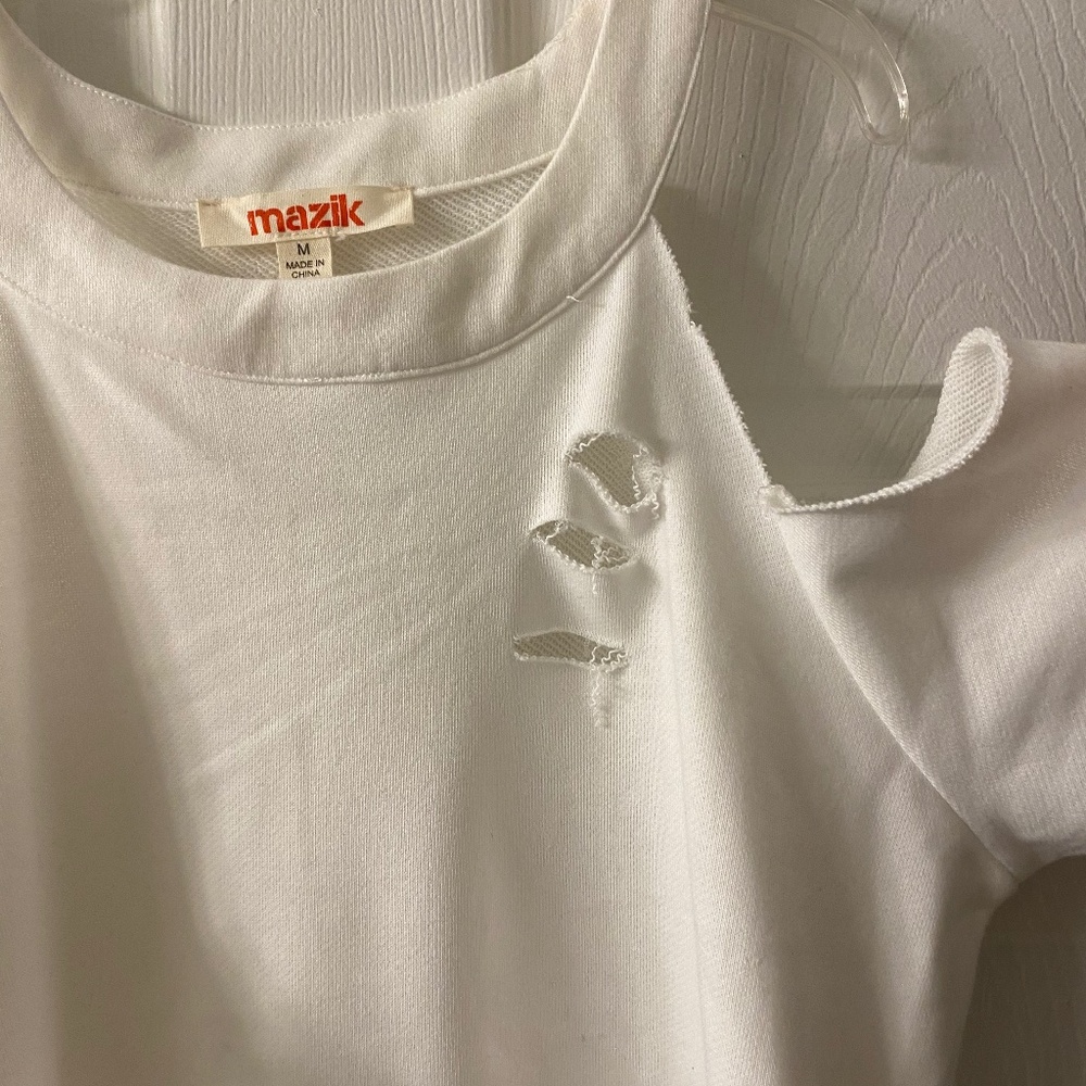 Cold shoulder sweatshirt